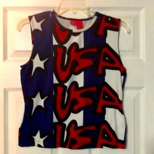 USA crop top never worn